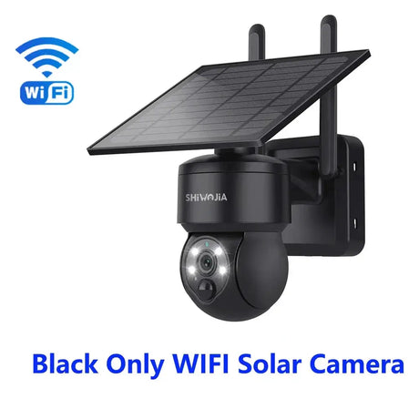 Shiwojia Wifi Wireless PTZ Solar Camera 4G SIM Outdoor 4MP