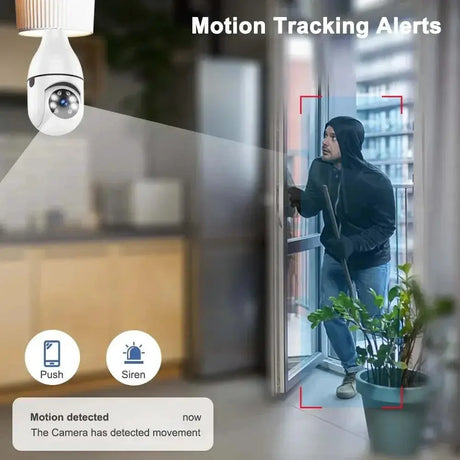 AI Powered Smart Bulb Camera With Color Night Vision Tech