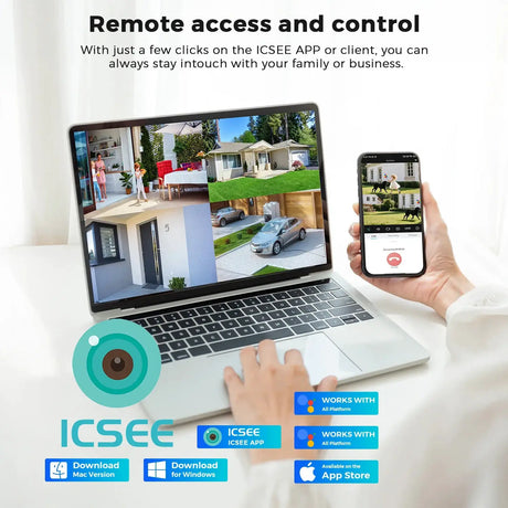 12MP Outdoor WiFi Camera - With 3 Lens PTZ AI Tracking For ICSEE App - stepyours.com