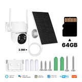 MOES Tuya 4G WiFi 4MP Solar Outdoor Security Camera With Full Color Night Vision - stepyours.com