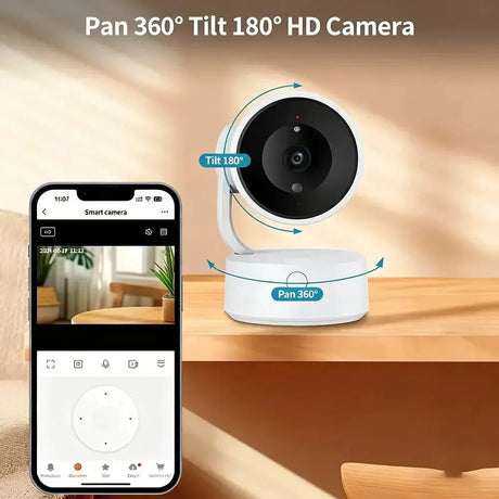 WIFI Tuya Indoor 5MP Camera - 360 Degree PTZ With 4x Zoom And Two Way Audio - stepyours.com