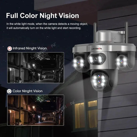 LS Vision 20MP Solar WiFi Surveillance Camera V380 Pro 10X Optical Zoom Outdoor - stepyours.com