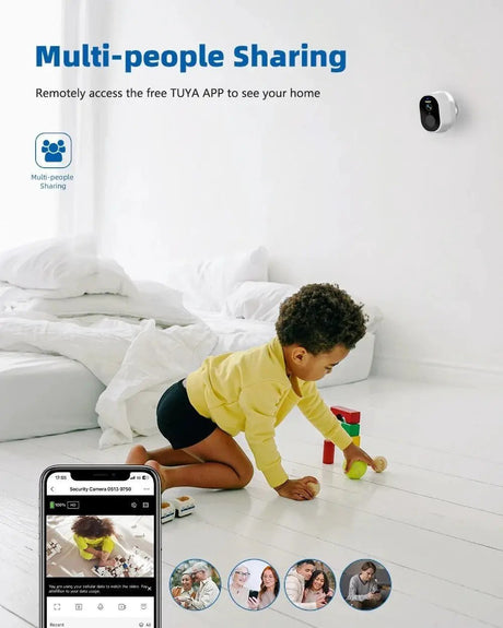 Never Miss A Moment Solar Powered 4MP Battery Spotlight Camera 2K Outdoor Tuya - stepyours.com