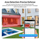 BESDER 6K 12MP Outdoor IP Camera - Three Lens AI Human Detection Waterproof - stepyours.com