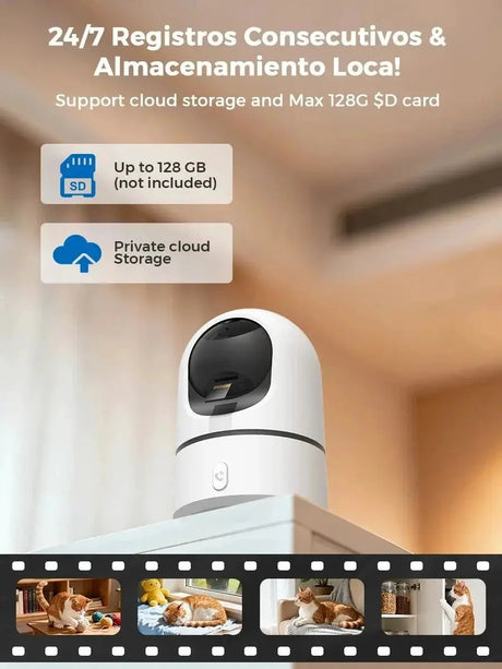 PEGATAH 5MP One - Touch Call Indoor Baby Monitor WiFi Color Night Vision - stepyours.com