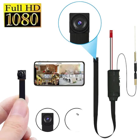 DIY HD 1080P WiFi Mini Camera Real-time Security Micro Camcorder P2P Wireless Webcam Loop Recording Support Remote Viewing