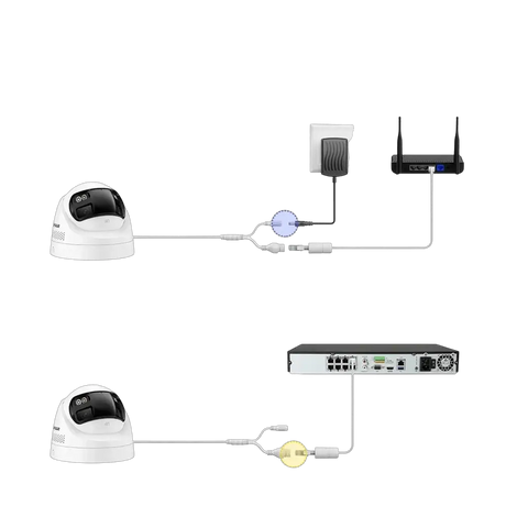 ANNKE 4K 8MP Dual - Lens Outdoor PoE Camera - 180 - Degree Wide View - stepyours.com