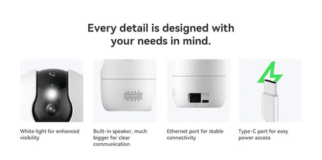 Imou Ranger 2C Pro 3MP WiFi Camera With AI Detection 360 Coverage Two Way Talk - stepyours.com