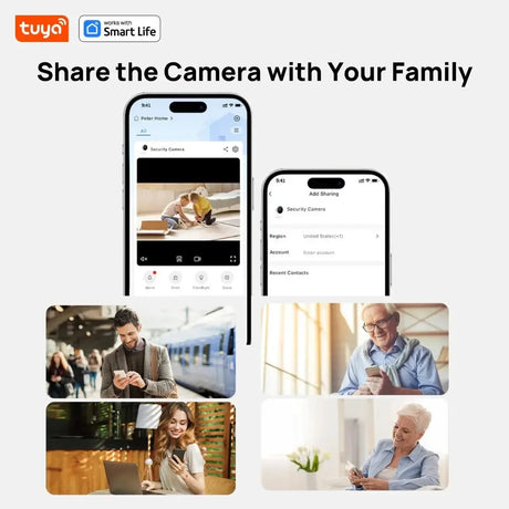 3MP HD Tuya Smart Indoor Outdoor Security Camera With Color Night Vision - stepyours.com