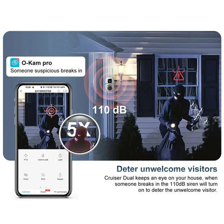 OK - A2 - EU PTZ WiFi Camera With Auto Tracking AI Detection Full Color Night Vision - stepyours.com