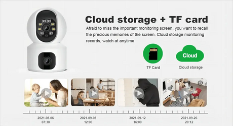 Tuya 8MP Dual Lens WiFi IP Camera - Color Night Vision With Auto Tracking - stepyours.com
