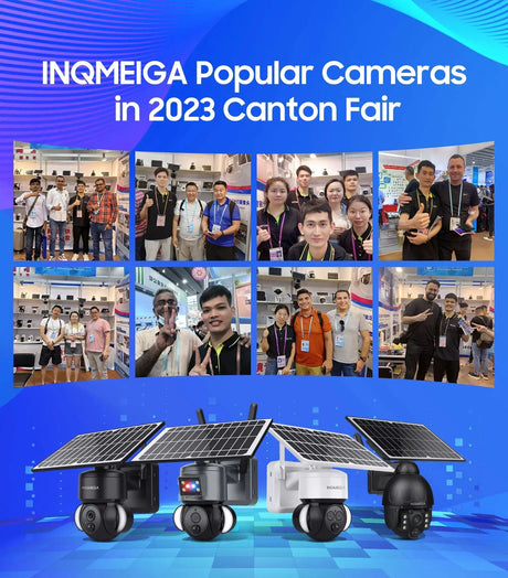 INQMEGA Solar PTZ Camera 5MP 4MP Wireless 4G SIM Outdoor Use