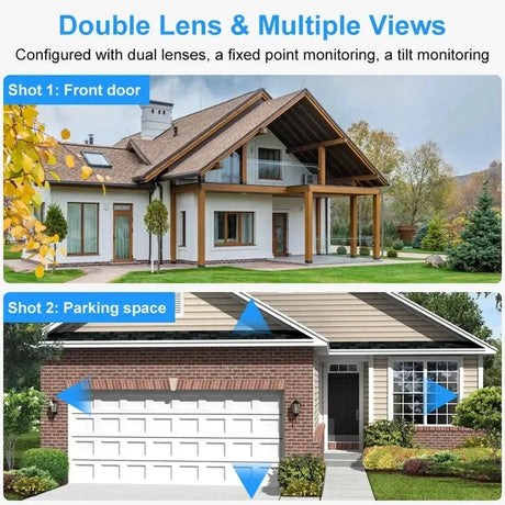 Sherway 4K 8MP Tuya Dual - Lens Outdoor PTZ Camera - AI Tracking and Smart Home - stepyours.com