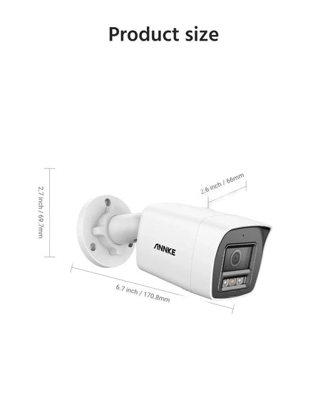 ANNKE 12MP Outdoor Dual Light PoE Security Camera IP67 Night Vision C1200 - stepyours.com