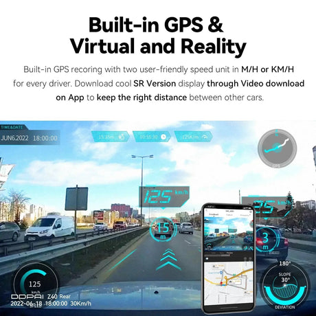 DDPAI Z40 Dash Cam Sony IMX335 1944P HD Video GPS WiFi 360 Rotation - stepyours.com