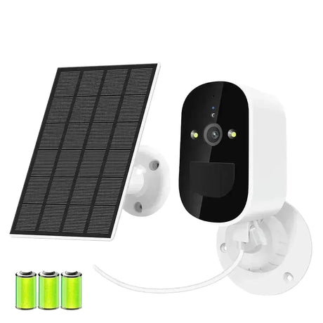 Solar-Powered WiFi Security Camera With Two-Way Audio