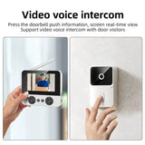4.3 "Upgraded two-way wake-up infrared night vision video doorbell can be installed with indoor and outdoor electronic doorbells by stepyours.com