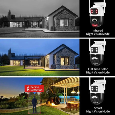 ASECAM 12MP 6K WiFi Outdoor Camera - AI Tracking, 8X Zoom, Dual Screen - stepyours.com