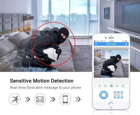 Ninivision 5MP WiFi Indoor Camera 360 PTZ AI Detection Pet Monitor Tuya P2P - stepyours.com