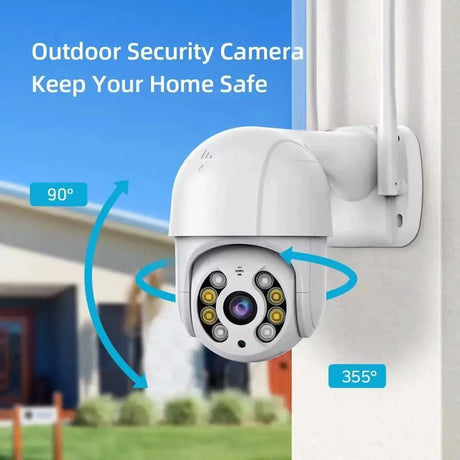 8MP 4K PTZ Camera AI Auto Tracking Color Night Vision Outdoor WiFi IP Cam - stepyours.com