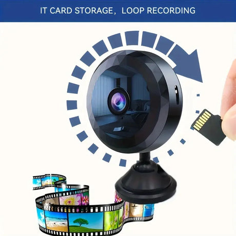 Wireless Mini WiFi Security Camera Night Vision Motion Detection And App Control by stepyours.com