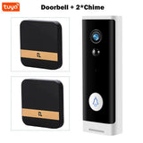 Tuya WIFI Doorbell 1080P Wireless Security Camera DC AC Battery Powered Smart Home Monitor With Alexa Google Door bell Camera by stepyours.com