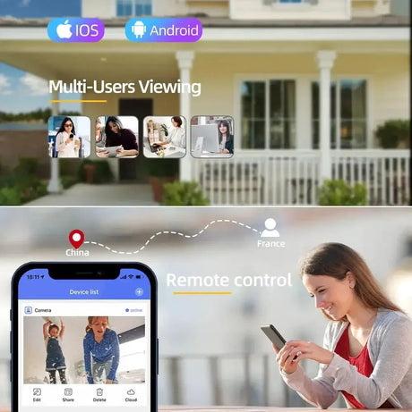 Sherway 4K 8MP Tuya Dual - Lens Outdoor PTZ Camera - AI Tracking and Smart Home - stepyours.com