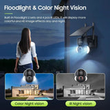 SHIWOJIA Mini Solar Camera 4G Wifi PTZ 3MP 4X Zoom - ESCAPION
