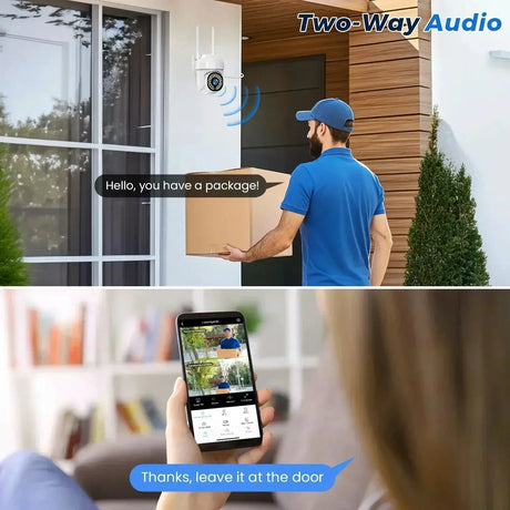 Yoosee 5MP Outdoor IP Camera Weatherproof IP66 360 PTZ Night Vision - stepyours.com