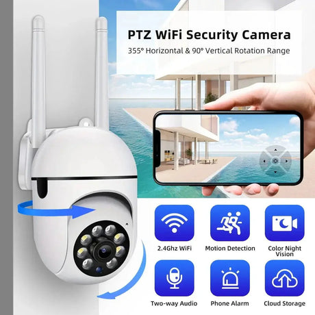 JOOAN 3MP Smart PTZ WiFi Security Camera For Home Use