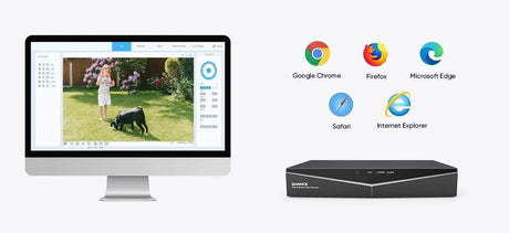 SANNCE 4 and 8 Channel 1080P Hybrid CCTV Video Recorder