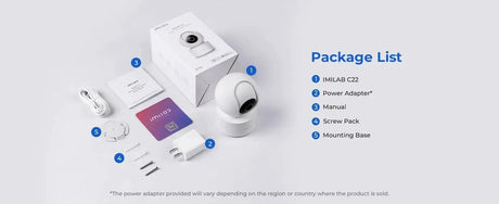 IMILAB C22 Indoor Baby Monitor AI Detection 360 PTZ Night Vision Xiaomi Home App - stepyours.com