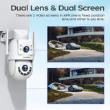 Lenovo 4K Outdoor WiFi Surveillance Camera Dual Lens PTZ IP - ESCAPION