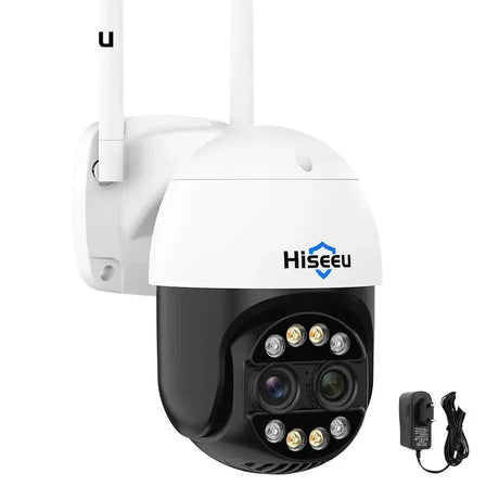 Hiseeu 4K 8MP PTZ WiFi IP Camera With 8X Zoom Night Vision And Smart Detection - stepyours.com
