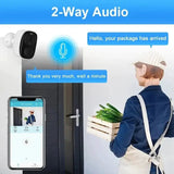 NOCCLIL Wireless Outdoor Security Camera 2K Battery Powered IP66 Weatherproof - stepyours.com