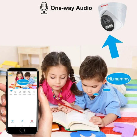 Keview 4K 8MP PoE IP Camera - AI Color Night Vision Indoor Dome Surveillance - stepyours.com