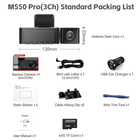 AZDOME M550 Pro 4K Dash Cam With Night Vision GPS Review