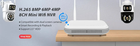 BESDER O-Kam Pro - Dual Screen 4K Outdoor PTZ WiFi Camera With Human Detection by stepyours.com
