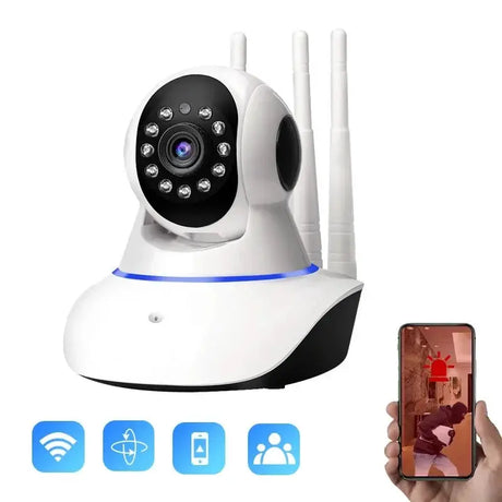 Susikum 1080P WiFi IP Camera With Two Way Audio Pan Tilt RJ45 Port - stepyours.com