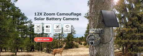 Shiwojia 12X Zoom 4K Solar Camera With Dual Lens 4G 360 Degree View - stepyours.com