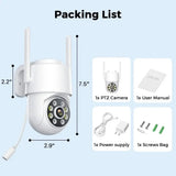 Hooked On 8MP 4K WiFi PTZ Camera Dual Lens Outdoor Security ICSEE App - stepyours.com