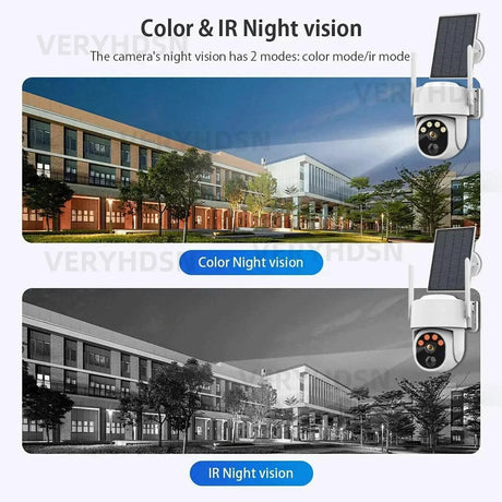 Solar Powered Outdoor Security Camera Advanced Surveillance