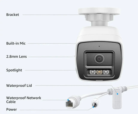 ANNKE 12MP Outdoor Dual Light PoE Security Camera IP67 Night Vision C1200 - stepyours.com