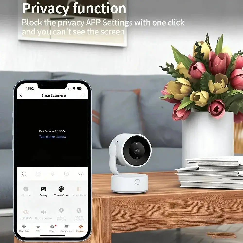 WIFI Tuya Indoor 5MP Camera - 360 Degree PTZ With 4x Zoom And Two Way Audio - stepyours.com