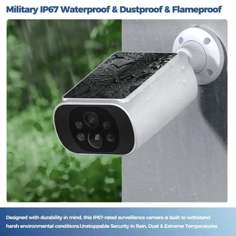 Alevio 2.5K Outdoor Solar Camera Wireless AI Security With Night Vision Hooks - stepyours.com