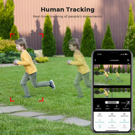 Okam Pro 15MP WiFi Outdoor Camera Auto Tracking 5X Digital Zoom PTZ Surveillance - stepyours.com