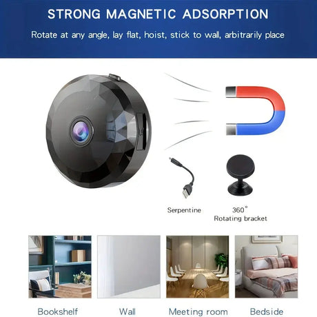 Wireless Mini WiFi Security Camera Night Vision Motion Detection And App Control by stepyours.com