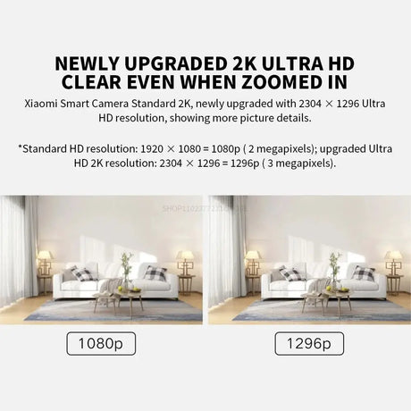 Xiaomi Smart IP Camera Standard Edition 2K HD Infrared Night Vision AI Alarm - stepyours.com