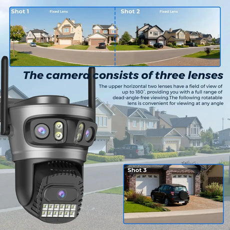 Okam Pro 15MP WiFi Outdoor Camera Auto Tracking 5X Digital Zoom PTZ Surveillance - stepyours.com