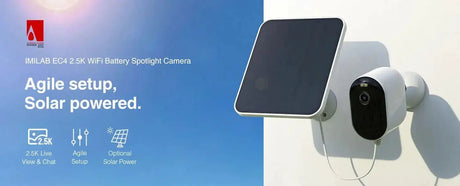 Imilab EC4 Outdoor Security Camera 2.5K Battery Powered Color Night Vision - stepyours.com